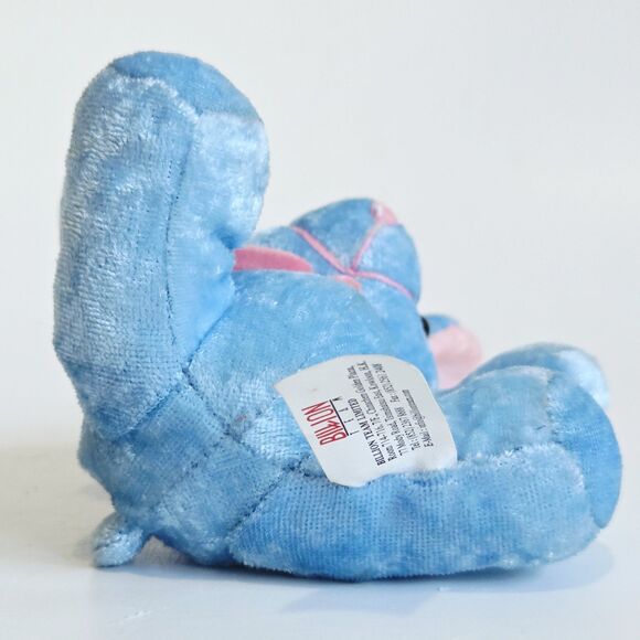 Billion Team Limited Bunny Rabbit Plush Blue Stuffed Toy Embroidered Carrot 7" - Picture 11 of 13